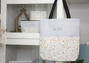 Floral Be Still Tote Bag | Tote Bag for Bible