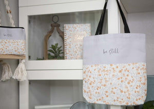 Floral Be Still Tote Bag | Tote Bag for Bible