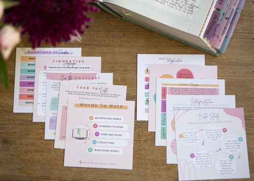 Bible Study Cards | Inductive Bible Study CardsScripture Cards