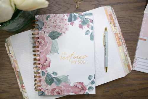 He Restores My Soul Prayer Journal | Womens Prayer JournalGuided Prayer Journals
