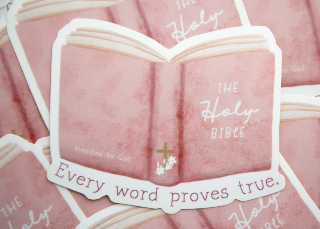 Holy Bible Christian Sticker