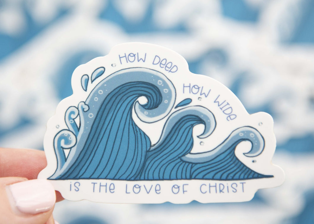 How Deep Christian Sticker | Christian Waterproof Sticker