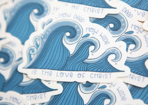 How Deep Christian Sticker | Christian Waterproof Sticker