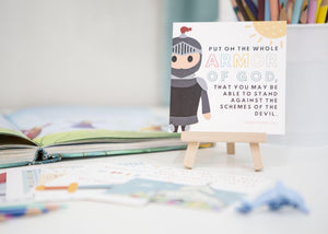 Kids Memory Verses Cards | Armor of God Verse CardsScripture Cards