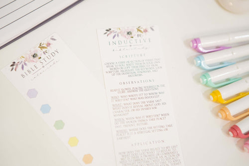 SOAP Bible Study Bookmark | Highlighter Color Code BookmarkScripture Cards