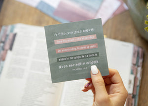 Wisdom And Direction Bible Verse CardsScripture Cards